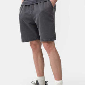 Double <b>Layer</b> Polyester Gym Mesh Shorts Front Men's <b>Mid</b> Waist Long Drawstrings Solid Pattern Pockets Quick Dry Breathable - Product Image 1