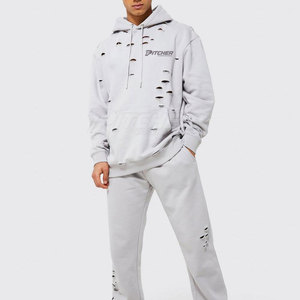 Sudaderas Modernas con Efecto Desgastado para Hombre, Moda Casual con Textura Única y Tela Suave y Cómoda - Product Image 4