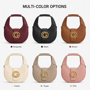 Bolso de Mano de Diseño Nuevo y Lujoso para Mujer, Estilo Media Luna, Textura de Cuero Retro, Marca Original Personalizada - Product Image 5