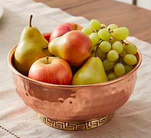 Cuenco de cobre pulido hecho a mano, diseño tradicional chino, plato para servir comida, cuencos metálicos para regalo, utensilios de cocina - Product Image 5
