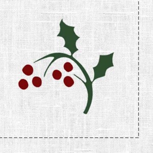 Serviette en coton brodée pour la décoration de table, style classique, serviette pour Noël avec taille et logo personnalisés - Product Image 3