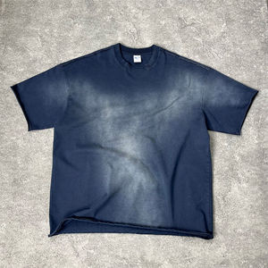 Mens 100% Cotton Oversized Acid Wash t Shirt Blank Vintage <b>Tshirts</b> for Men - Product Image 4
