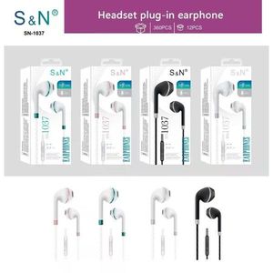 S&N SN-1037 หูฟังแบบมีสายพร้อมไมโครโฟนอินเทอร์เฟซไดนามิกไดรเวอร์ขนาด 3.5 มม. สำหรับโทรศัพท์มือถือและแท็บเล็ต - Product Image 1