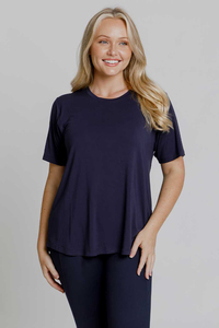 Camiseta de Manga Corta para Mujer, 100% Algodón, Cuello Redondo, Corte Regular, Suave, Básica, Venta al Por Mayor Personalizada - Product Image 5