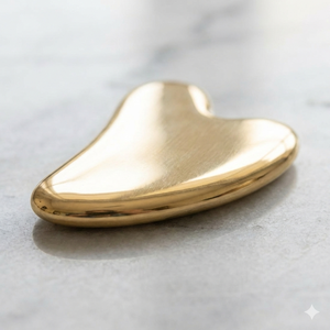 Herramienta Facial Gua Sha Senoras Kansa |   Masajeador Facial de Bronce Ayurvédico para Esculpir el Rostro |   Exportación al por Mayor a India - Product Image 2