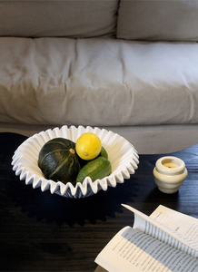 Corbeille à fruits en résine, 1 pièce, grande capacité, noir, minimaliste, bol et assiette à fruits - Product Image 6
