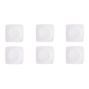 Ensemble de 6 assiettes à dessert Excelsa Eclipse 21 cm Blanc - Product Image 1