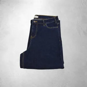 Jeans de Mezclilla de Pierna Ancha para Hombre, Color Personalizado, Corte Recto de Cintura Media, Algodón Orgánico Elástico Premium de Secado Rápido para Primavera/Verano - Product Image 3