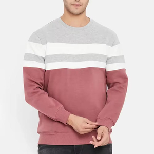Sweat-shirt à col rond en molleton de coton pour homme, coupe classique, séchage rapide, respirant, décontracté, blanc, 430g, imprimé en sérigraphie - Product Image 2