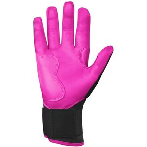 Guantes de Bateo de Béisbol Ajustables, Antideslizantes, con Palma de Cuero, Guantes Deportivos de Entrenamiento para Práctica de Bateo - Product Image 2