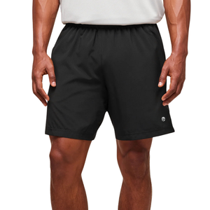 Shorts de sport pour homme Campus 7 pouces, coupe slim, légers, pour entraînement, course à pied, fitness, noir - Product Image 1