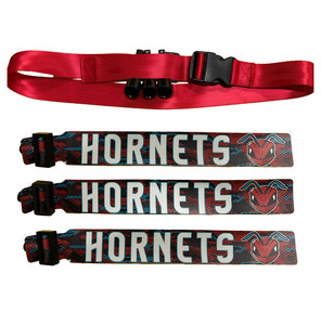 Emerald Flag Football Belt with Pink Flags and Buckle Closure for Team Play - Product Image 2