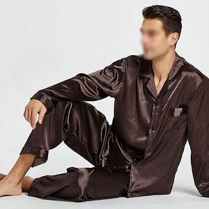 Premium Lounge Wear <b>Men</b> Night Suit Short Sleeve Crew Neck Shorts <b>Set</b> Elastic Waist Soft Breathable Lightweight Summer <b>Pajamas</b> - Product Image 5