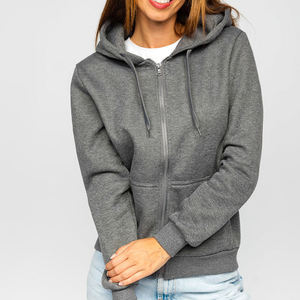 Custom <b>Dark</b> Charcoal <b>Grey</b> Full Zip Fleece <b>Hoodie</b> Wholesale Slim Fit Zipper Jacket - Product Image 6