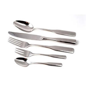 Ensemble de couverts en métal robuste pour cuisine commerciale, restaurant, restauration et usage domestique à table. - Product Image 4