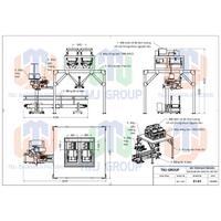 Balance de pesage pour sacs à bouche ouverte et machine à ensacher semi-automatique pour céréales et poudres, qualité export, série TBM-SS02, 10kg-50kg