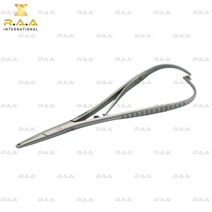 Pince à placer les élastiques Mathieu, porte-aiguille à pointe à encoche, pour orthodontie dentaire R.A.A. INTERNATIONAL, Qualité Premium - Product Image 3