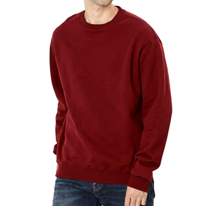 เสื้อสเวตเชิ้ตคอกลมสีเขียวล้วนสำหรับผู้ชาย ทรงปกติ ผ้าฝ้ายถัก 100% สวมใส่สบายๆ สำหรับฤดูใบไม้ร่วง - Product Image 3