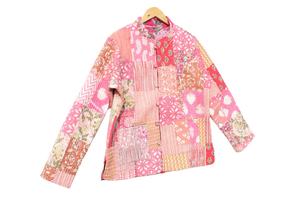 Nouveauté veste patchwork pour femmes vestes de travail avec patch indien fait main manteaux veste matelassée bohème pour femmes - Product Image 4