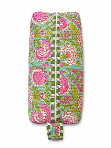 <b>Quilted</b> Floral Print Large Eco-Friendly Foldable Hair Tool Storage Pouch Portable Zipper Women Hair Straightener Organizer <b>Bag</b> - Product Image 5