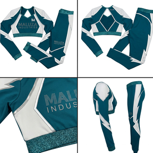 Uniformes de Animadoras de Spandex Premium de Secado Rápido y Transpirables para Competencia y Entrenamiento de Animadoras - Product Image 6