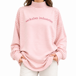 Sudadera de cuello alto para mujer, ligera, mezcla de algodón, manga larga, corte holgado, ropa casual, proveedor de marca privada - Product Image 1