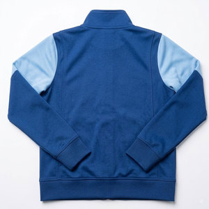 Veste de survêtement longue haut de gamme pour homme, col montant, fermeture éclair intégrale, coupe-vent, respirante, personnalisable sur le devant, pour la course, la gym et les activités de plein air - Product Image 2