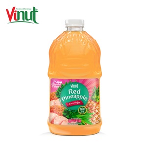 Jus d'ananas rouge VINUT sans sucre ajouté, 67,6 fl oz, en conserve, Vietnam, marque privée, usine - Product Image 5