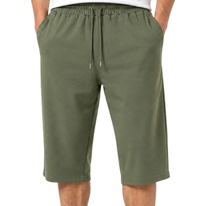 Custom Mens Mauve Cotton Fleece Bermuda <b>Shorts</b> Elastic Waist Drawstring Side Pockets Easy Fit Casual Daily Wholesale <b>Long</b> <b>Shorts</b> - Product Image 6