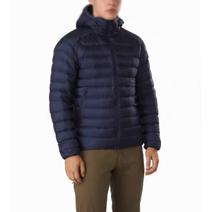 Wholesale Custom Men’s Lightweight <b>Down</b> Puffer <b>Jacket</b> Goose/<b>Duck</b> <b>Down</b> 700–900 Fill, Outdoor Insulated Cotton Padded Coat - Product Image 2