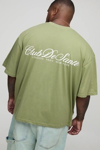 T-shirt homme oversize coupe ample épaules tombantes en coton épais style streetwear – Fournisseur pour commandes en gros - Product Image 6