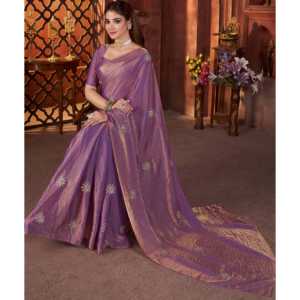 Saree perlé de créateur avec tuyau Travail à la main Butta Tenue de fête élégante pour s'habiller de carrière - Product Image 2