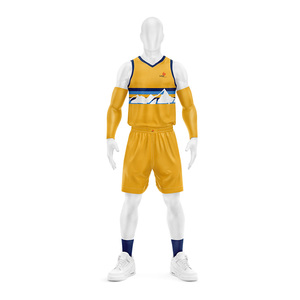 Latest Basketball Kit Custom Neck Style Jersey and Shorts Set Sublimation Printed Teamwear All Seasons Wholesale Supply - Product Image 4