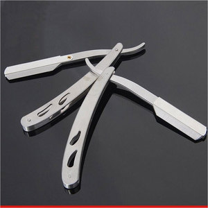 Navaja de Afeitar Recta de Acero Inoxidable de Lujo Personalizada al por Mayor con Cuchilla Reutilizable para Barbería - Product Image 4