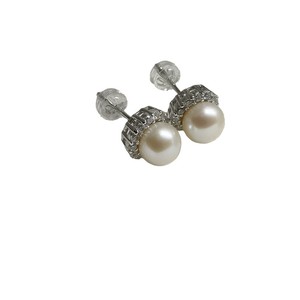 S925 <b>Silver</b> <b>Pearl</b> <b>Earrings</b> 6.5-7mm High Quality Flawless Freshwater Round <b>Pearls</b> Small Fresh Fashionable Design - Product Image 5