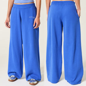 Pantalones de chándal de invierno extragrandes personalizados para mujer, de pierna ancha recta, cintura elástica, estilo hip hop, ropa de calle, chándales - Product Image 2