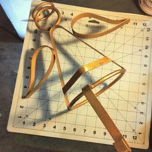 Vintage Gold Metal Angel <b>Stocking</b> <b>Holder</b> Large 12 inch feltsocks - Product Image 6