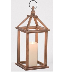 Handmade Factory Bulk Selling Wood & Metal <b>Small</b> Size <b>Lantern</b> With Natural Finish Candle <b>Lantern</b> for Outdoor & Home Decor - Product Image 2