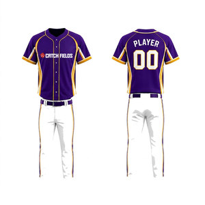 Sportswear Breathable Quick Dry 100% Polyester Training Uniform Wholesale High Quality Custom Printed <b>Baseball</b> Uniform <b>Sets</b> - Product Image 5