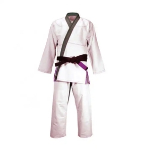 <b>Blue</b> Karate Uniform Adult Unisex 100% Cotton Durable Plain Dyed Regular Fit Martial Arts Wear Kit - Product Image 4