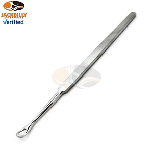 JACKBILLY ขายส่งเครื่องมือขูดหูชนิดแมนนวลทำจากสแตนเลสสำหรับรักษาโรค Chalazion # เครื่องมือผ่าตัดหู คอ จมูก คุณภาพสูง ขนาด 1.8 มม. แบบโค้งงอ 1 ชิ้น - Product Image 2