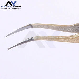 Pince à épiler pour ongles et cils, lot de 4 pièces avec miroir, motif fleur de glace, comprenant 2 pinces multifonctionnelles pour le nail art - Product Image 5