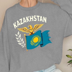 KAZAKHSTAN avec aigle et drapeau sweatshirts femme - Product Image 1