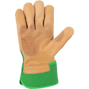Gants de sécurité industriels haute performance en cuir de vachette pleine fleur certifiés CE, antidérapants, avec manchette de sécurité, pour travaux lourds et ignifuges - Product Image 3