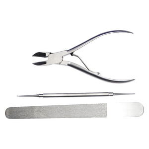 Durable Stainless Steel <b>Nail</b> Care Tool <b>Kit</b> Precision Toenail Nipper, <b>Nail</b> File,Tool For Salon Personal Use Podiatry Instruments - Product Image 1