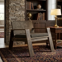 Fauteuil de salon moderne en teck de qualité supérieure, canapé rembourré, chaise longue, utilisation hôtelière, mobilier de loisirs de luxe écologique