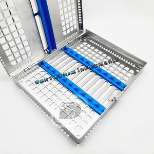 Bán buôn dụng cụ nha khoa khử trùng <span class=keywords><strong>cassette</strong></span> cho <span class=keywords><strong>10</strong></span> dụng cụ biểu tượng tùy chỉnh CE cao cấp lớp khử trùng <span class=keywords><strong>Cassette</strong></span> - Product Image 2