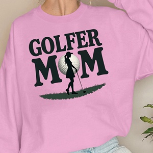 Sudaderas de mujer con diseño temático de golf GOLFER MOM - Product Image 2