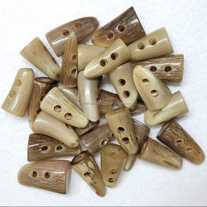 Horn Bone <b>Toggle</b> With 2 Holes for Crafting and Sewing Projects High Quality - Product Image 3