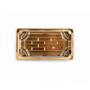 <strong>Disposable</strong> Food Sushi Plastic Plate Takeaway <strong>Tray</strong> Food <strong>Cake</strong> Fruit <strong>Tray</strong> Box Plastic Box Set With Lid - Product Image 3